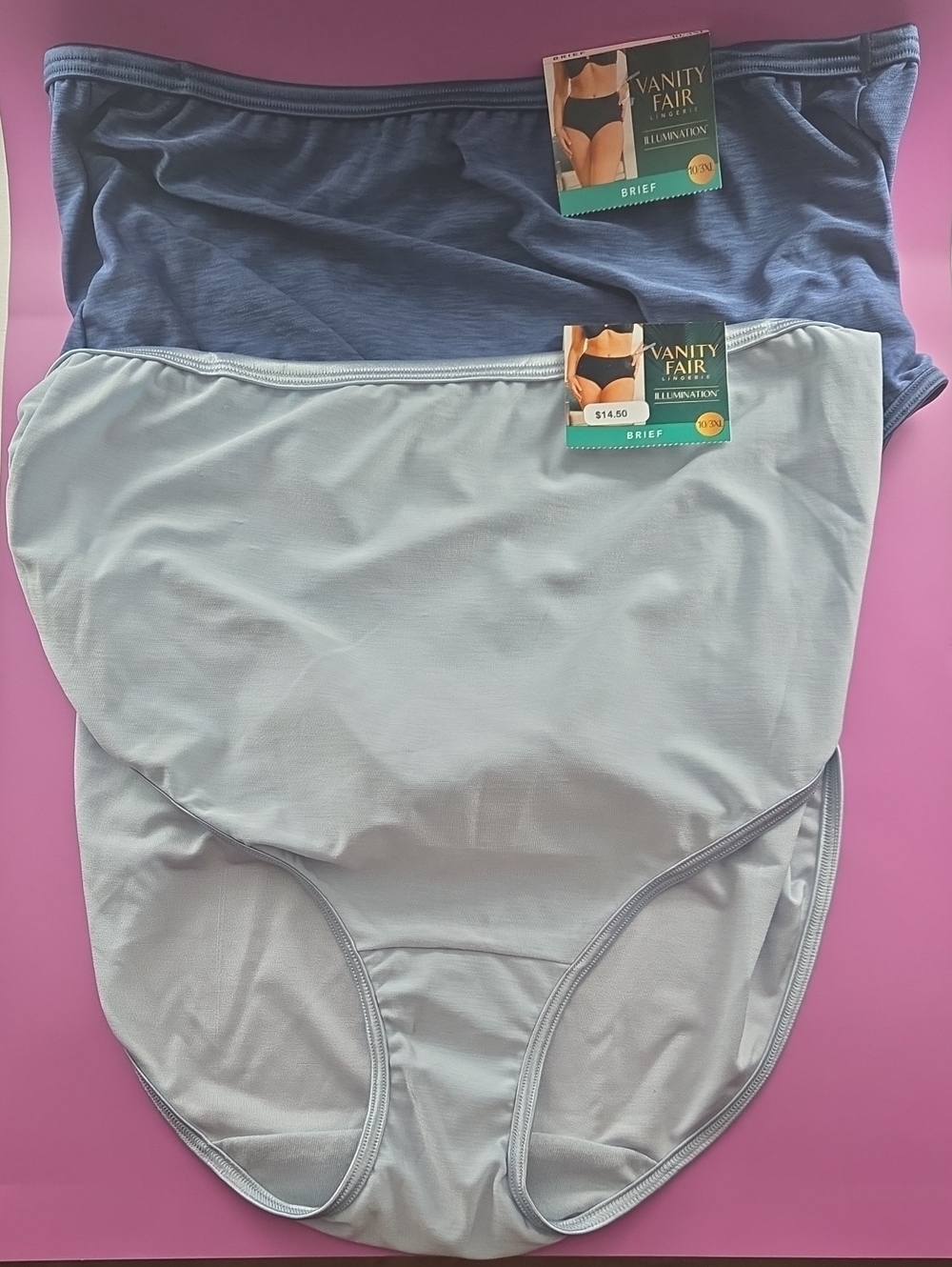 Vanity Fair Illuminatuon Briefs Panties Set Of 2 Size 10 3XL